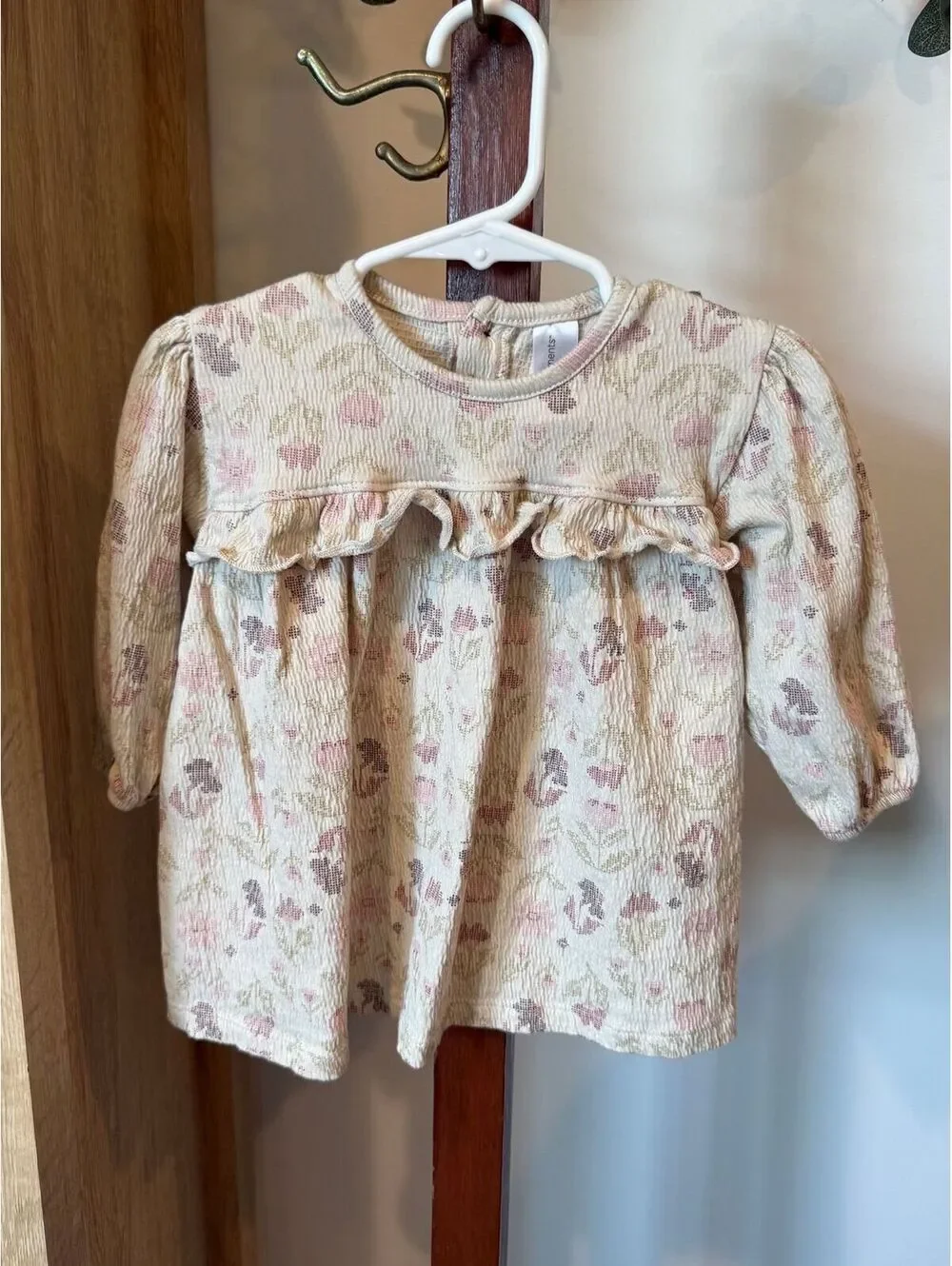 Modern Moments Baby Girl Floral Long Sleeve Dress 12M